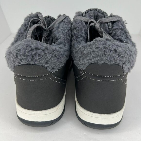 Weatherproof Mens 1624753 Gray Slope Memory Foam Faux Fur Size 13M Sneakers - Picture 5 of 10